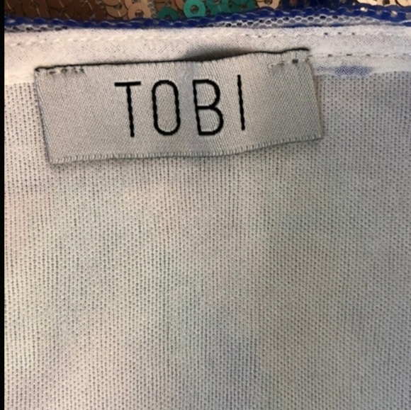 Tobi Sequin Aztec Mini Skirt - Picture 4 of 5